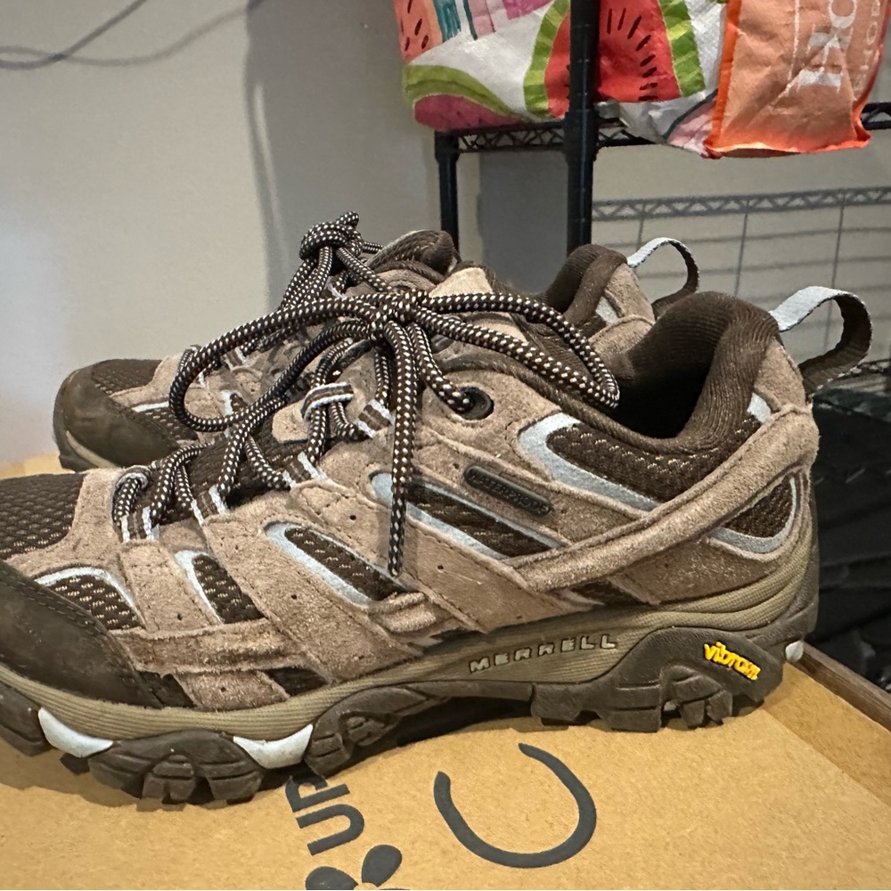 Merrell Brown Hiking Shoes - Picture 3 of 4
